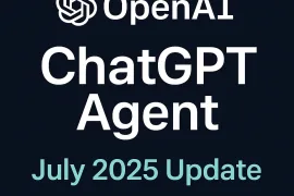 OpenAI ChatGPT Agent July 2025 update banner with dark background and bold white text